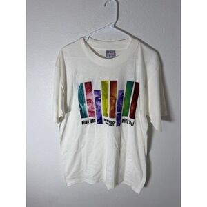 Vintage Elton John Billy Joel Face To Face Tour 2001 T Shirt Concert Tee Sz L